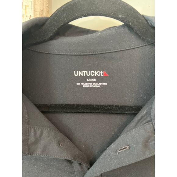 UnTuckit size large black polo shirt - Picture 2 of 2
